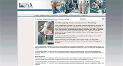 Desktop Screenshot of fairfaxanesthesiology.com