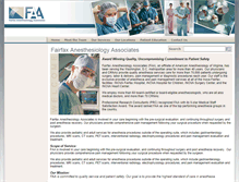 Tablet Screenshot of fairfaxanesthesiology.com
